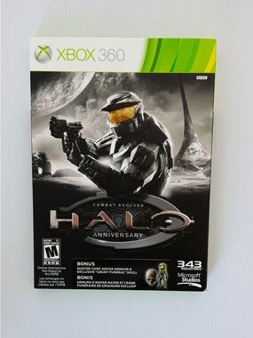 Halo Combat Evolved Anniversary Xbox 360 - CIB w/ Slipcover - Tested & Working!